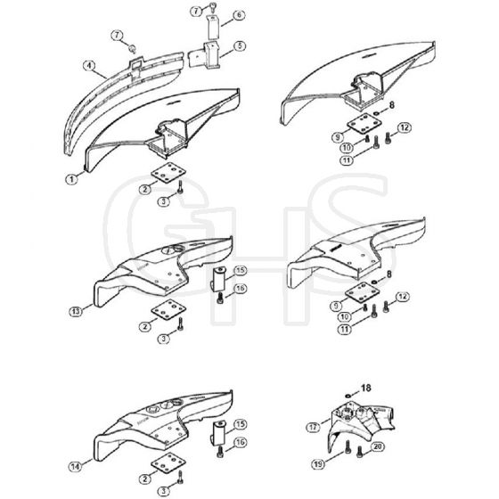 Genuine Stihl FS85 R / AF - Deflector (41.2017)