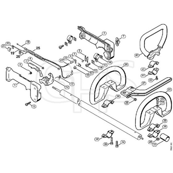Genuine Stihl FS88 / K - Loop handle