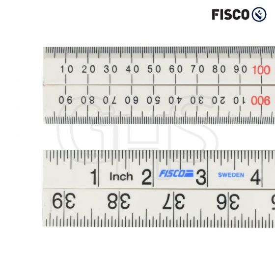 Fisco XFB1ME White Nylon Rule 1m / 39in - XFB-1ME