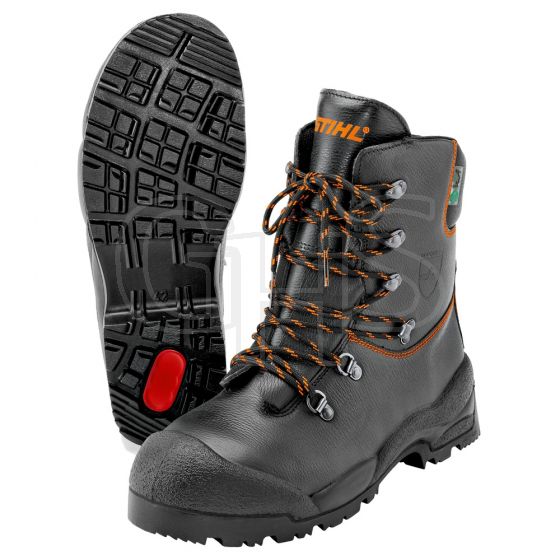 Stihl Function Leather Chainsaw Boots, Size 8 - 0088 532 0442