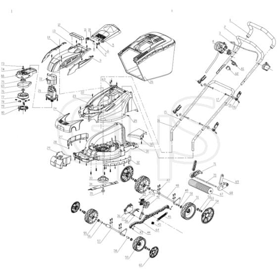 Cobra GTRM34 - 13" Electric Main Diagram