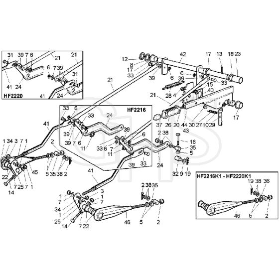Honda HF2216SE Cutting Plate Lifting Diagram GHS — free download