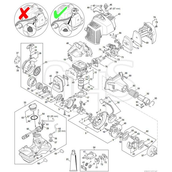 Stihl HL94 KC-E - Engine Up To Serial Number 514368761 - Parts Diagram