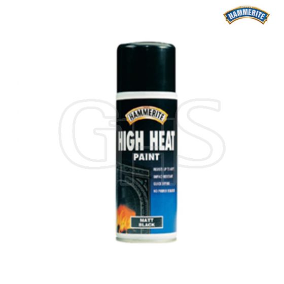 Hammerite High Heat Paint Aerosol Black 400ml - 5092866