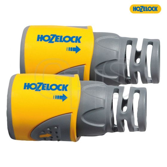 Hozelock 2050 Hose End Connector for 12.5 - 15mm (1/2 - 5/8in) Hose Twin Pack - 20500025