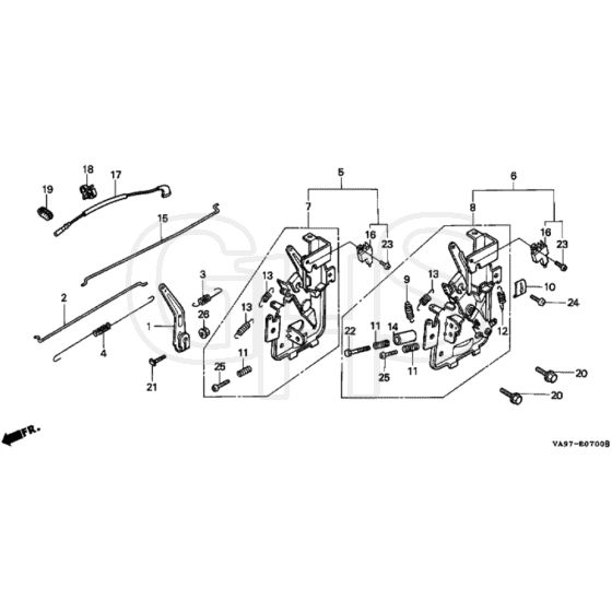Honda HRB423 - SQE - MZBC 8000001-8099999 Control Diagram