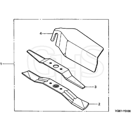 Honda HRB475C - SDE - MZCE 8000001-8999999 Mulching Kit Diagram