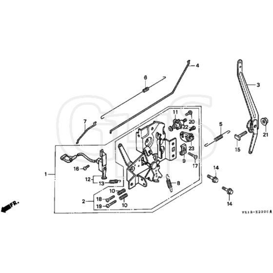 Honda HRB535 - SXG - MZBA 6000001-6099999 Control Diagram