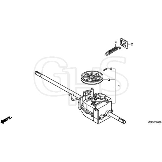Honda HRB536C1 - TXEA - MZCB 6100001-6199999 Transmission Diagram