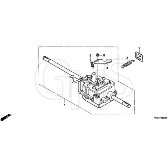 Honda HRD536C3 - TXEE - MAKF 1100001- Transmission Diagram