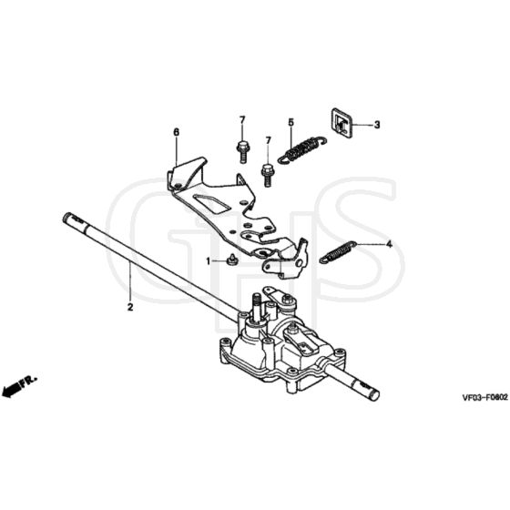 Honda HRD536C - SXE - MZCA 8000001-8099999 Transmission Diagram