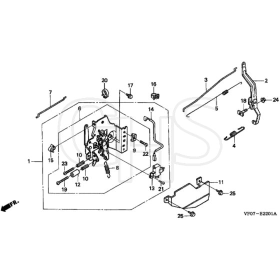 Honda HRD536K2 - HME - MZBL 8200001-9999999 Control Diagram