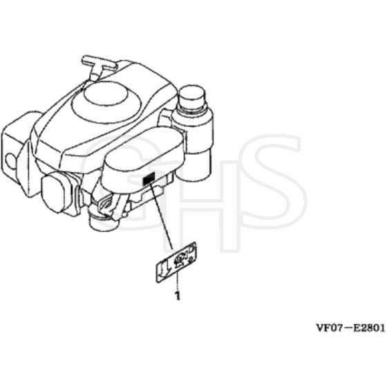 Honda HRD536K3 - QXE - MZBL 8200001-8299999 Label Diagram