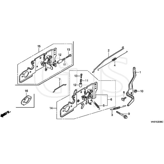 Honda HRG415C3 (IZY) - SDEE - MABF 1400001- Control Diagram