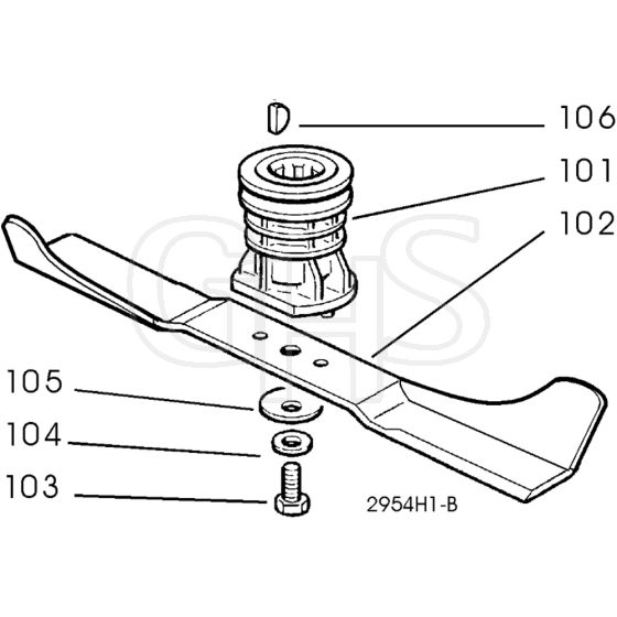 Honda HRG465CSD (2002) - SDI - MADF 8200001-8299999 Blade Assy Diagram