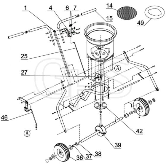 Cobra HS23 - Hand Spreader Main Diagram