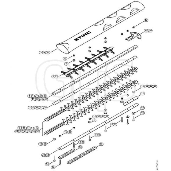 Genuine Stihl HS81 T / N - Cutter Bar HS 81