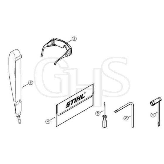 Genuine Stihl HT130 / R - Tools, Full harness