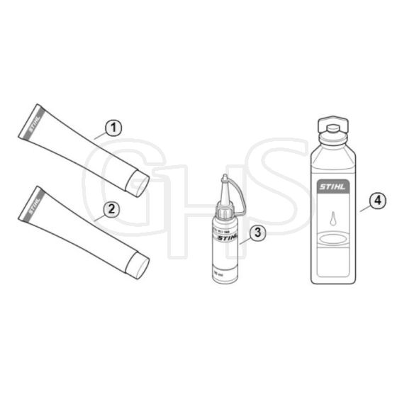 Genuine Stihl HT130 / V - Miscellaneous lubricants and greases