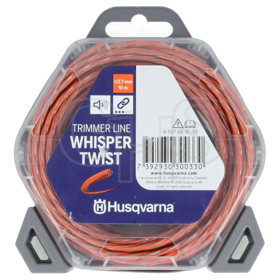 Genuine Husqvarna Whisper Twist 2.7mm x 10m Strimmer Line - 597 66 91-30