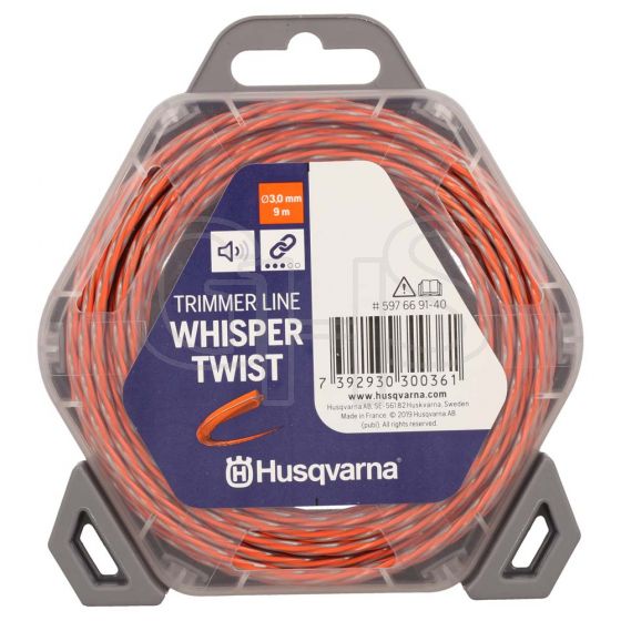 Genuine Husqvarna Whisper Twist 3.0mm x 10m Strimmer Line - 597 66 91-40