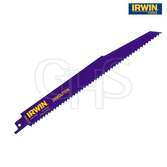 IRWIN 966R 225mm Sabre Saw Blade Demolition Pack of 5 - 10504138