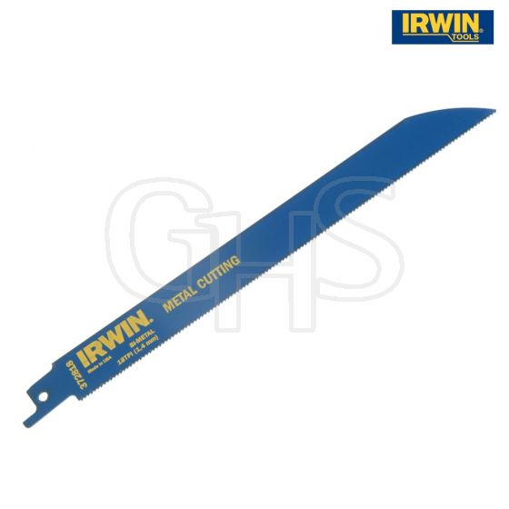 IRWIN Sabre Saw Blade 818R 200mm Metal Cutting Pack of 5 - 10504156