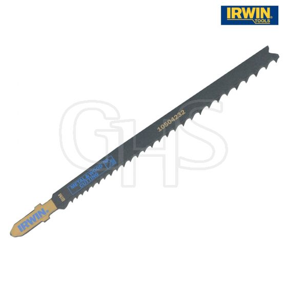 IRWIN Jigsaw Blades Metal & Wood Cutting Pack of 5 T345XF - 10504232