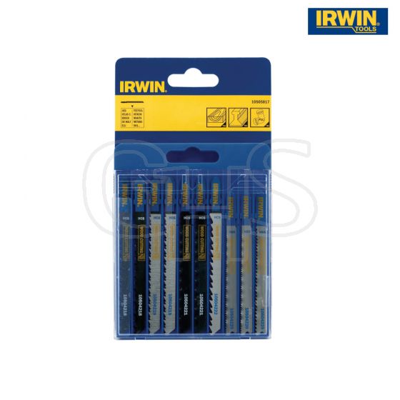 IRWIN Jigsaw Blade Set Assorted 10 Piece Set - 10505817