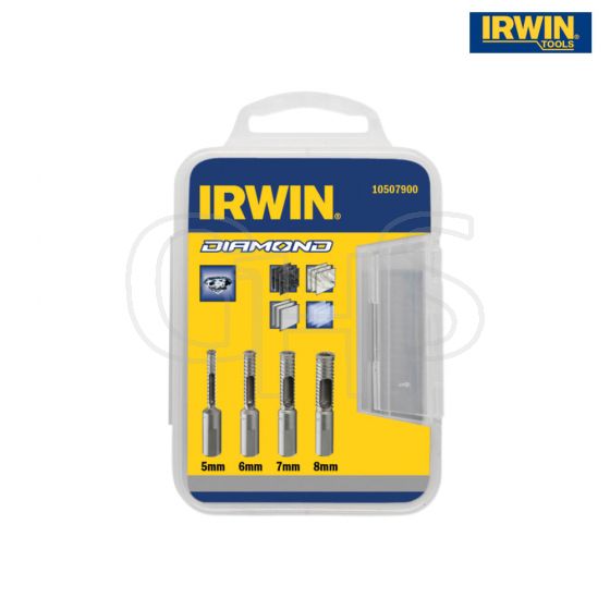 IRWIN Diamond Drill Bit Set 4 Piece 5-8mm - 10507900