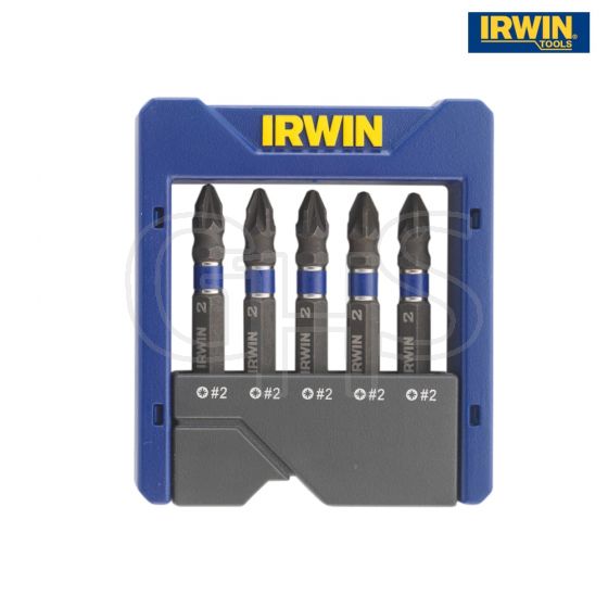 IRWIN Impact Screwdriver Pocket Bit Set of 5 Pozi - 1923435