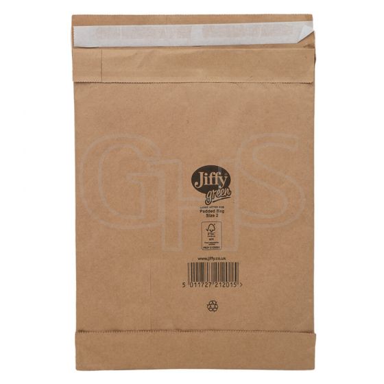  195mm x 280mm Size 2 Jiffy Padded Bags (Box of 100)