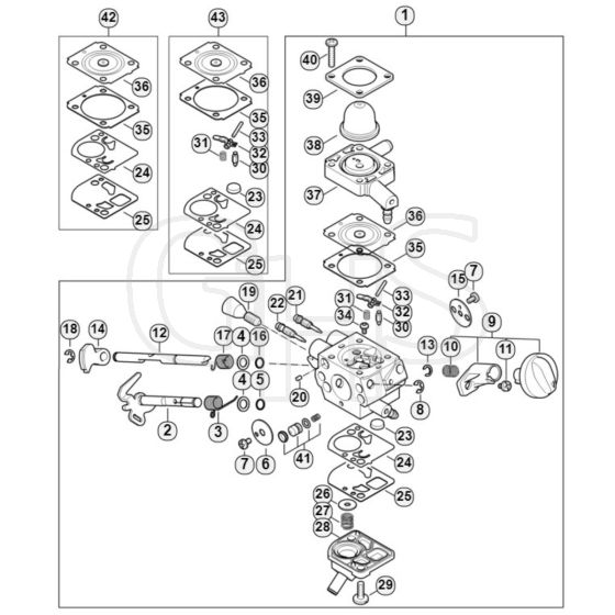 Genuine Stihl KM111 R / E - Carburetor
