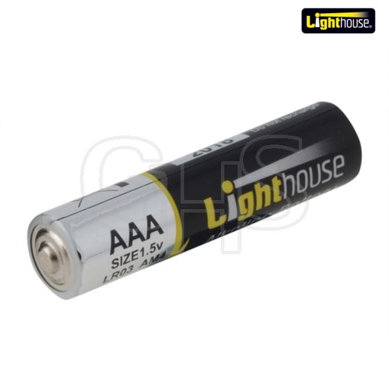 Lighthouse Alkaline Batteries AAA LR03 1120mAh Pack of 4 - LR03