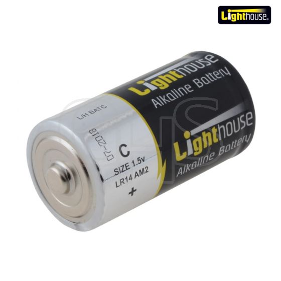 Lighthouse Alkaline Batteries C LR14 6200mAh Pack of 2 - LR14
