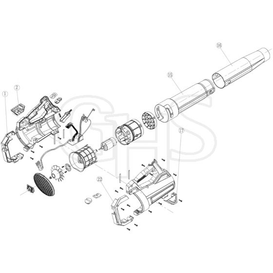 Cobra LB45024V - Leaf Blower March 2021 Main Diagram
