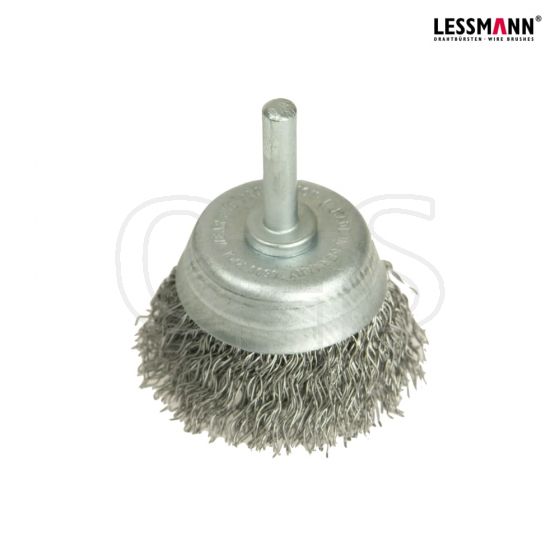 Lessmann DIY Cup Brush with Shank 50mm x 0.35 Steel Wire - 430.123.07