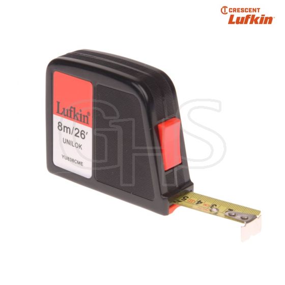 Lufkin YU838CME Unilok Tape 8m/26ft (Width 19mm) - 61283811