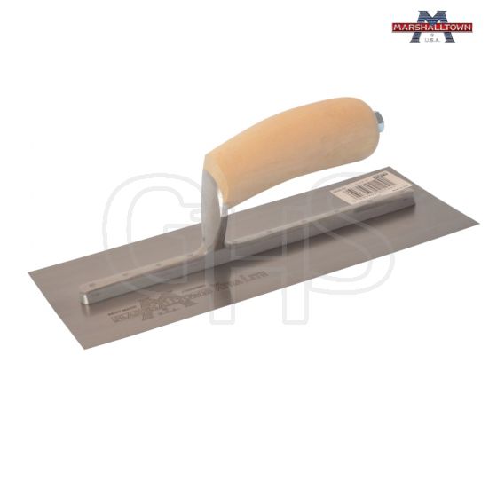 Marshalltown MXS1 Plasterers Finishing Trowel Wooden Handle 11 x 4.1/2in - MXS1