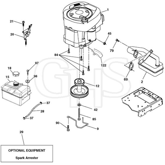 McCulloch M11577RB - 96041012301 - 2010-07 - Engine Parts Diagram