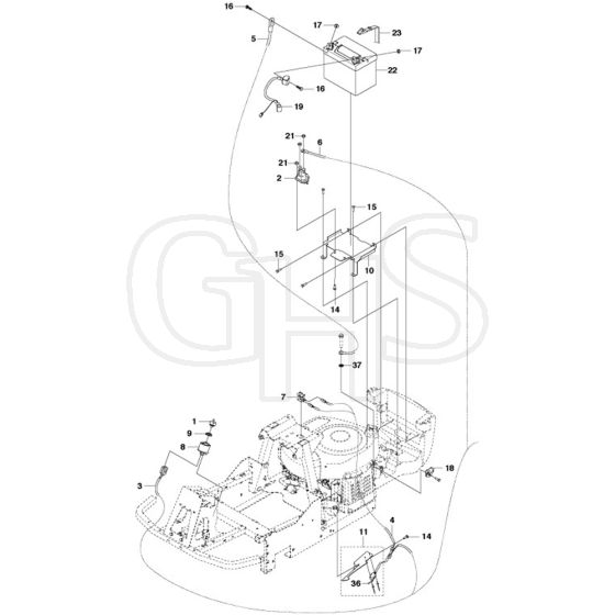 McCulloch M125-85F - 967295401 - 2015-01 - Electrical Parts Diagram