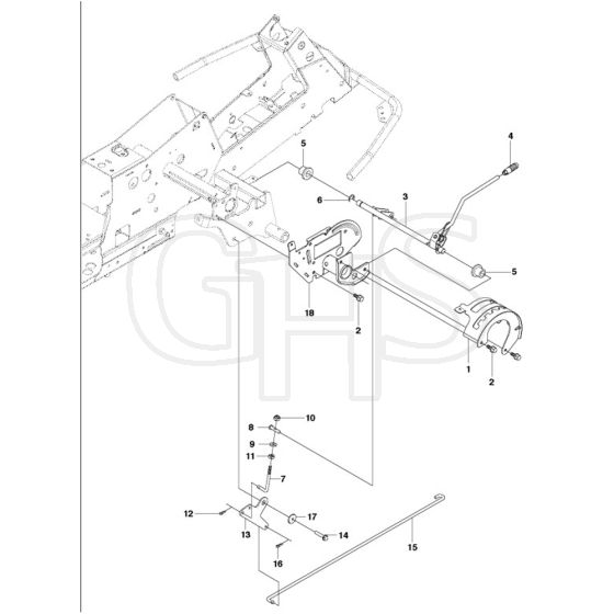 McCulloch M125-94FH - 967028402 - 2018 - Height Adjustment Parts Diagram