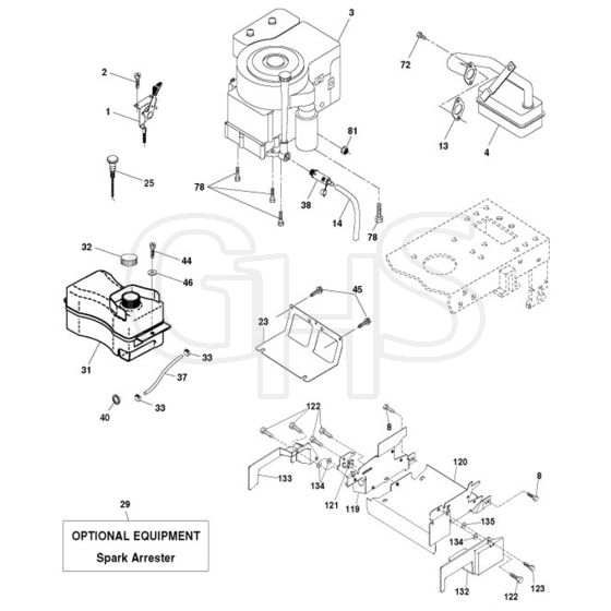 McCulloch M13592RB - 96061010104 - 2010-03 - Engine Parts Diagram
