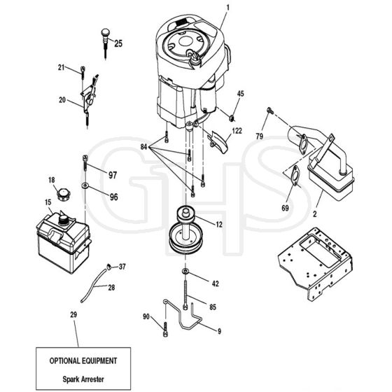 McCulloch M13597H - 96041000904 - 2010-03 - Engine Parts Diagram