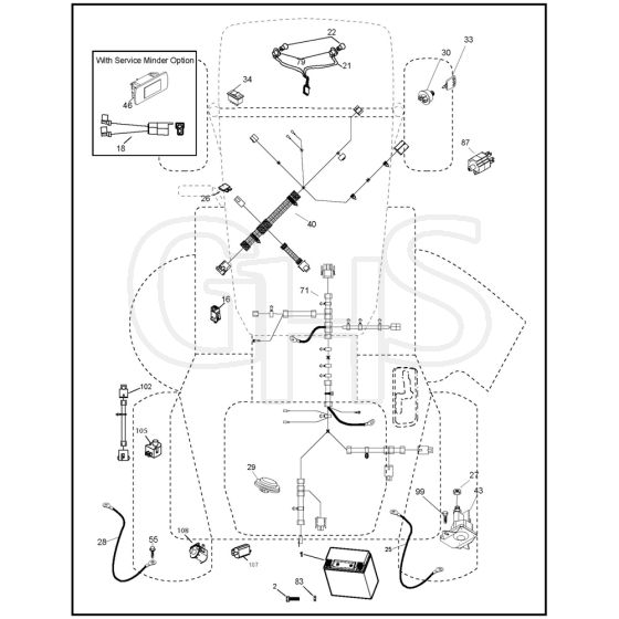McCulloch M145-97TC - 96051006300 - 2012-11 - Electrical Parts Diagram