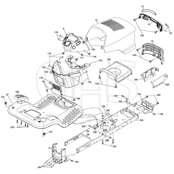 McCulloch M155107H - 96041000700 - 2007-07 - Chassis & Enclosures Parts Diagram