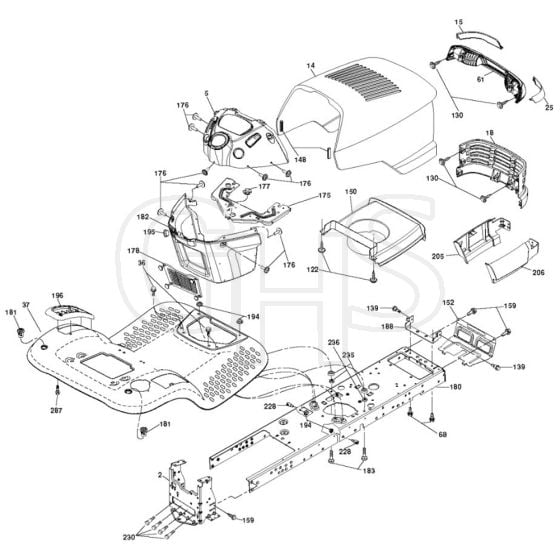 McCulloch M155107H - 96041001003 - 2010-03 - Chassis & Enclosures Parts Diagram