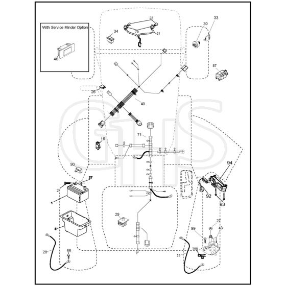 McCulloch M155H107 - 96041031800 - 2012-12 - Electrical Parts Diagram