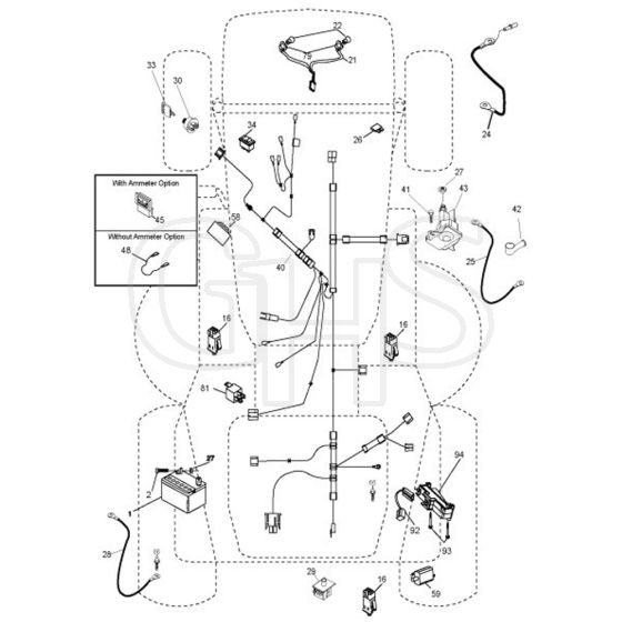 McCulloch M200107HRB - 96061022803 - 2010-10 - Electrical Parts Diagram
