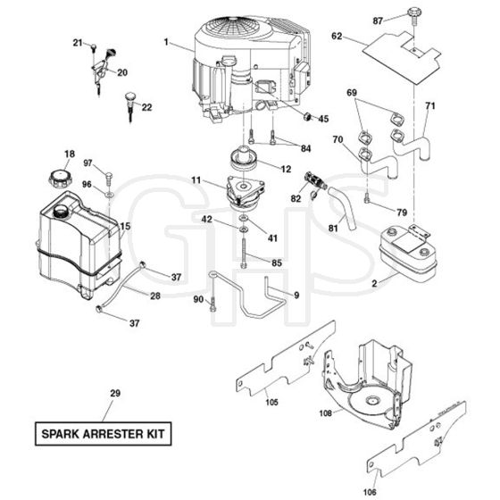 McCulloch M200117H - 96041006502 - 2010-07 - Engine Parts Diagram